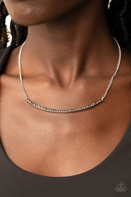 Collar Poppin Sparkle - Silver Necklace Paparazzi Accessories
