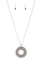 Load image into Gallery viewer, Wintry Wreath - Purple Rhinestone Necklace Paparazzi Accessories