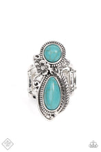 Load image into Gallery viewer, Southern Nirvana Blue Ring Paparazzi Accessories