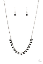 Load image into Gallery viewer, Cue the Mic Drop - Black Rhinestone Necklace Paparazzi Accessories