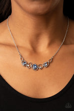 Load image into Gallery viewer, Celestial Cadence - Blue Rhinestone Necklace Paparazzi Accessories