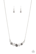 Load image into Gallery viewer, Celestial Cadence - Silver Rhinestone Necklace Paparazzi Accessories
