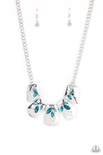 Load image into Gallery viewer, Jubilee Jingle - Blue Rhinestone Necklace Paparazzi Accessories