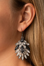 Load image into Gallery viewer, COSMIC-politan - Black Rhinestone Earrings Paparazzi Accessories