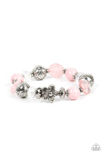 Load image into Gallery viewer, Pretty Persuasion - Pink Floral Stretchy Bracelet Paparazzi Accessories