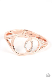 hinge,rhinestones,rose gold,Scope of Expertise - Rose Gold Hinge Bracelet