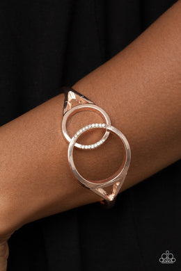 Scope of Expertise - Rose Gold Hinge Bracelet Paparazzi Accessories