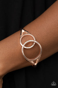 hinge,rhinestones,rose gold,Scope of Expertise - Rose Gold Hinge Bracelet