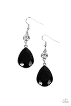 Load image into Gallery viewer, Smile for the Camera - Black Rhinestone Earrings Paparazzi Accessories