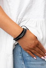 Load image into Gallery viewer, Hard to PLEATS - Black Urban Bracelet Paparazzi Acessories