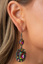 Load image into Gallery viewer, Capriciously Cosmopolitan - Multi Oil Spill Rhinestone Earrings Paparazzi Accessories