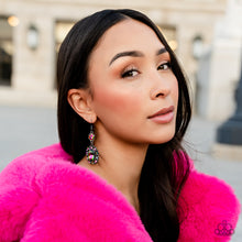 Load image into Gallery viewer, Capriciously Cosmopolitan - Multi Oil Spill Rhinestone Earrings Paparazzi Accessories