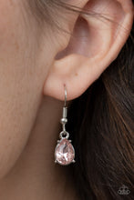 Load image into Gallery viewer, Floral Fashion Show - Pink Rhinestone Floral Necklace Paparazzi Accessories