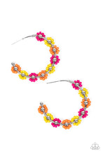 Load image into Gallery viewer, Growth Spurt - Multi Floral Seed Bead Earrings Paparazzi Accessories