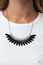 Load image into Gallery viewer, Flauntable Flamboyance - Black Necklace Paparazzi Accessories