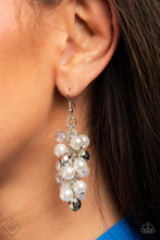 Load image into Gallery viewer, Pursuing Perfection White Earrings Paparazzi Accessories