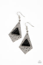 Load image into Gallery viewer, Cosmic Destination - Black Gem Earring Paparazzi Accessories