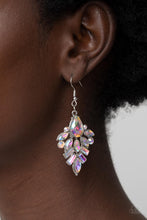Load image into Gallery viewer, Stellar-escent Elegance - Multi Iridescent Rhinestone Earrings Paparazzi Accessories