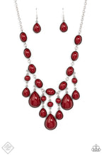 Load image into Gallery viewer, Mediterranean Mystery Red Necklace Paparazzi Accessories