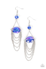 Load image into Gallery viewer, Ethereally Extravagant - Blue Oil Spill Earrings Paparazzi Accessories