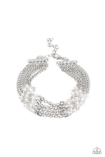 Load image into Gallery viewer, Experienced in Elegance - White Pearl Rhinestone Bracelet Paparazzi Accessories