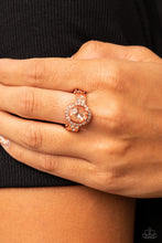 Load image into Gallery viewer, Dazzling I Dos - Copper Rhinestone Ring Paparazzi Accessories