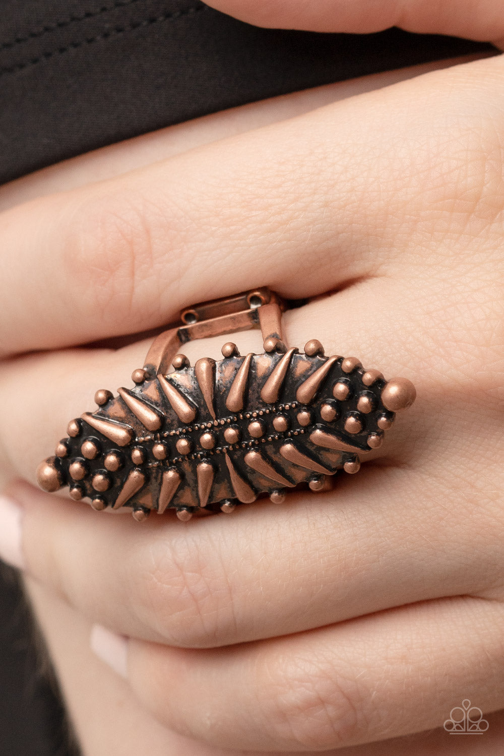 Bump, Set, Spike! - Copper Ring Paparazzi Accessories