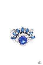 Load image into Gallery viewer, Ravishing Radiance - Blue Rhinestone Ring Paparazzi Accessories