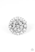 Load image into Gallery viewer, SELFIE-Confidence - White Rhinestone Ring Paparazzi Accessories
