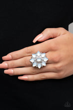 Load image into Gallery viewer, Enchanted Orchard - White Opal Floral Ring Paparazzi Accessories