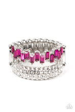 Load image into Gallery viewer, Hold Your CROWN High - Pink Rhinestone Ring Paparazzi Accessories