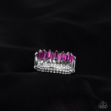 Load image into Gallery viewer, Hold Your CROWN High - Pink Rhinestone Ring Paparazzi Accessories