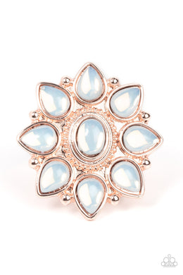 Enchanted Orchard - Rose Gold Opal Ring Paparazzi Accessories
