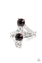 Load image into Gallery viewer, Duplicating Dazzle - Purple Rhinestone Ring Paparazzi Accessories