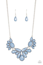 Load image into Gallery viewer, A Passing FAN-cy - Blue Floral Necklace Paparazzi Accessories