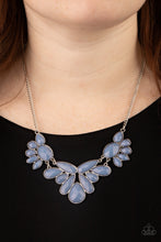 Load image into Gallery viewer, A Passing FAN-cy - Blue Floral Necklace Paparazzi Accessories