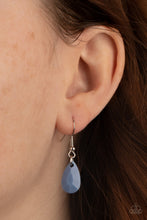 Load image into Gallery viewer, A Passing FAN-cy - Blue Floral Necklace Paparazzi Accessories