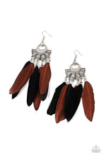 Load image into Gallery viewer, Plume Paradise - Multi Feather Earrings Paparazzi Accessories