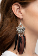 Load image into Gallery viewer, Plume Paradise - Multi Feather Earrings Paparazzi Accessories