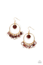 Load image into Gallery viewer, Cabana Charm - Brown Earrings Paparazzi Accessories
