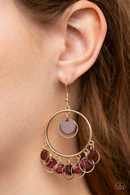Load image into Gallery viewer, Cabana Charm - Brown Earrings Paparazzi Accessories