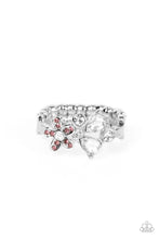 Load image into Gallery viewer, Enchanting Efflorescence - Purple Rhinestone Floral Ring Paparazzi Accessories