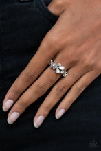 Load image into Gallery viewer, Enchanting Efflorescence - Purple Rhinestone Floral Ring Paparazzi Accessories