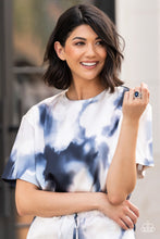 Load image into Gallery viewer, Kinda a Big Deal - Blue Rhinestone Ring Paparazzi Accessories