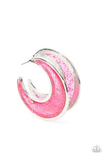 Load image into Gallery viewer, Charismatically Curvy - Pink Hoop Earrings Paparazzi Acessories