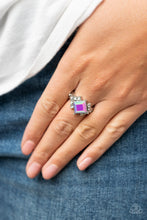 Load image into Gallery viewer, Mind-Blowing Brilliance - Purple Iridescent Ring Paparazzi Accessories