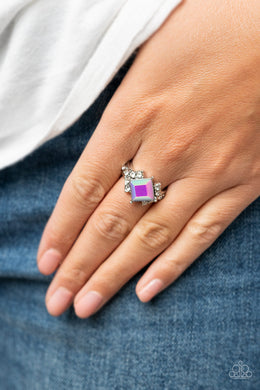 Mind-Blowing Brilliance - Purple Iridescent Ring Paparazzi Accessories