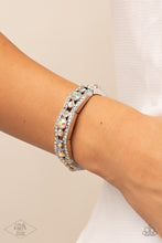 Load image into Gallery viewer, Easy On The ICE - Multi Iridescent Rhinestone Stretchy Bracelet Paparazzi Accessories