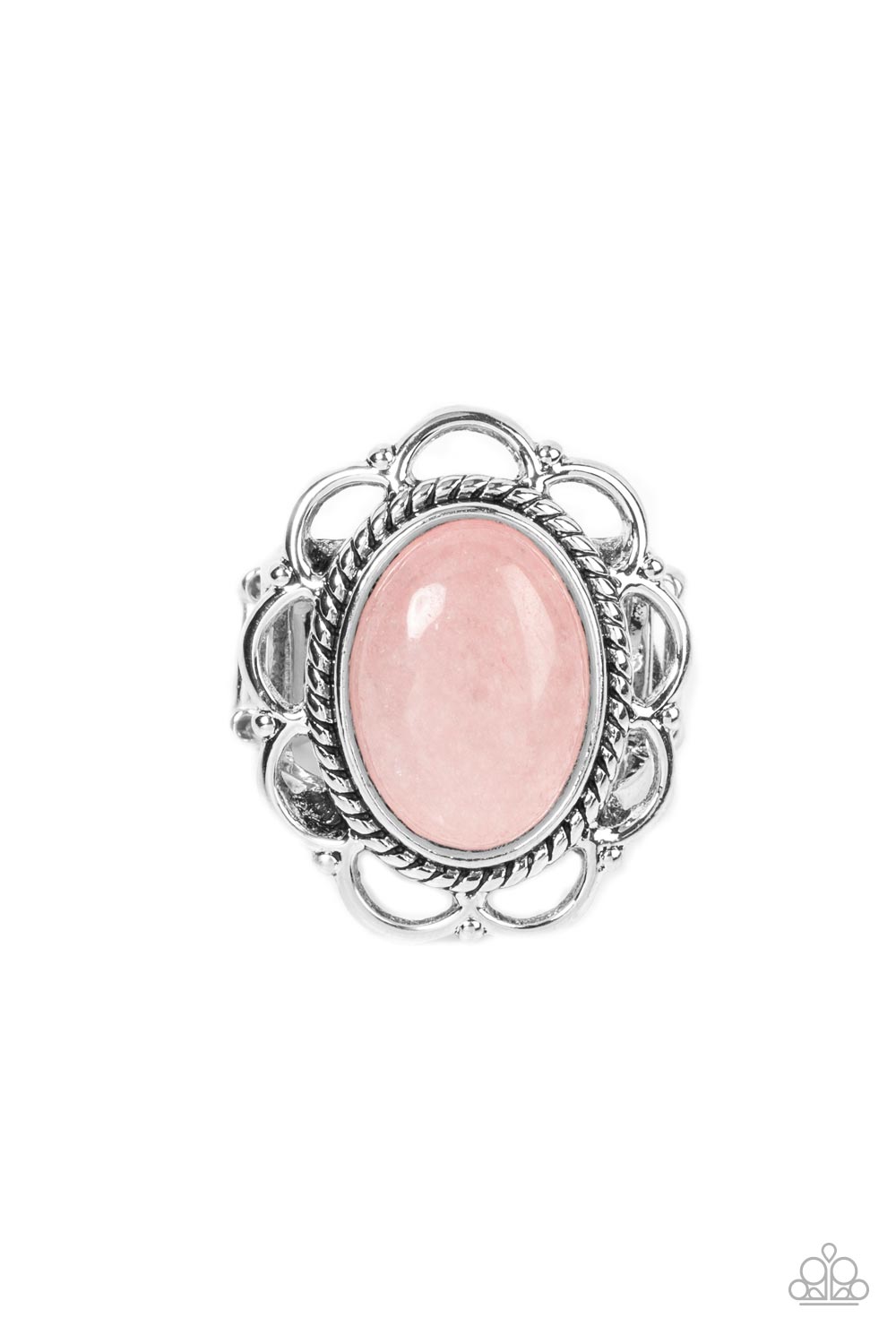 Gemstone Eden - Pink Rose Quartz Stone Ring Paparazzi Accessories