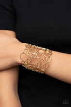 Load image into Gallery viewer, All Turned Around - Gold Cuff Bracelet Paparazzi Accessories